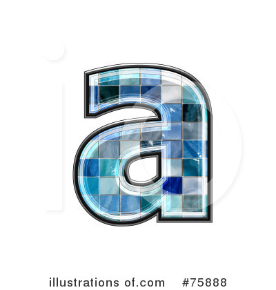 Royalty-Free (RF) Blue Tile Symbol Clipart Illustration by chrisroll - Stock Sample #75888