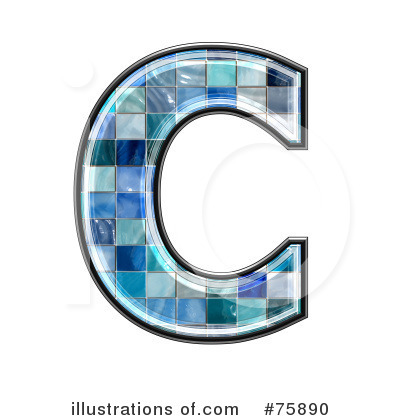 Royalty-Free (RF) Blue Tile Symbol Clipart Illustration by chrisroll - Stock Sample #75890