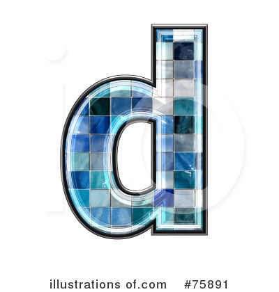 Royalty-Free (RF) Blue Tile Symbol Clipart Illustration by chrisroll - Stock Sample #75891
