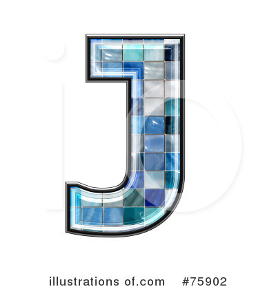 Royalty-Free (RF) Blue Tile Symbol Clipart Illustration by chrisroll - Stock Sample #75902