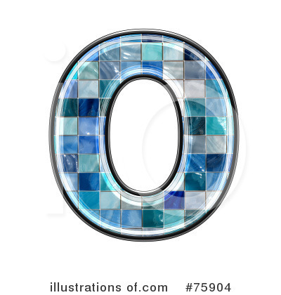 Royalty-Free (RF) Blue Tile Symbol Clipart Illustration by chrisroll - Stock Sample #75904