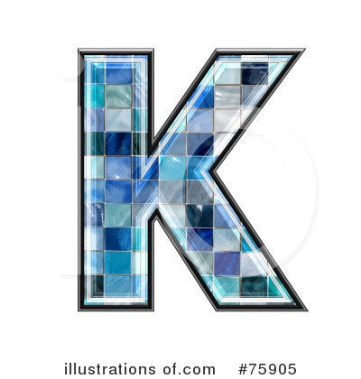 Royalty-Free (RF) Blue Tile Symbol Clipart Illustration by chrisroll - Stock Sample #75905