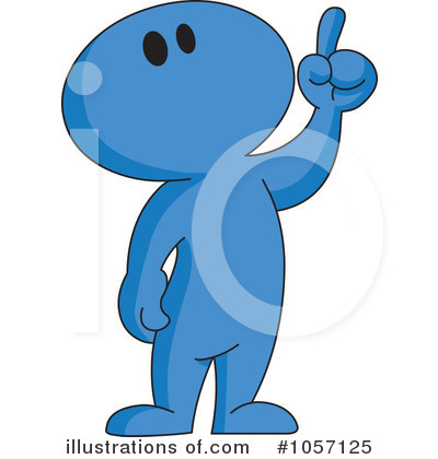 Royalty-Free (RF) Blue Toon Guy Clipart Illustration by yayayoyo - Stock Sample #1057125