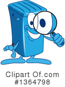 Blue Trash Can Clipart #1364798 by Mascot Junction