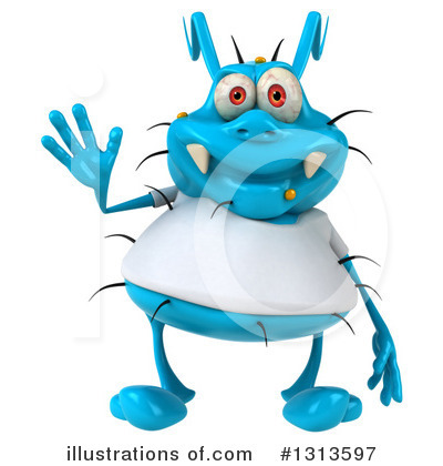 Blue Germ Clipart #1313597 by Julos