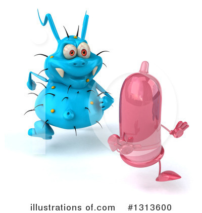 Blue Germ Clipart #1313600 by Julos