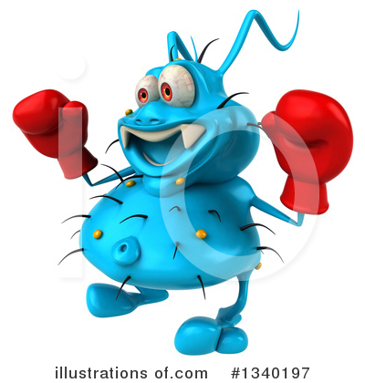 Blue Germ Clipart #1340197 by Julos