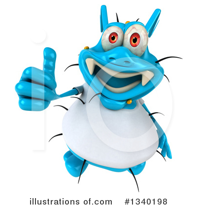 Blue Germ Clipart #1340198 by Julos