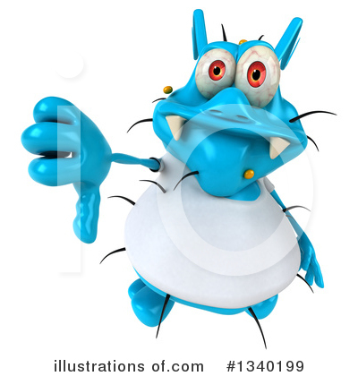 Blue Germ Clipart #1340199 by Julos