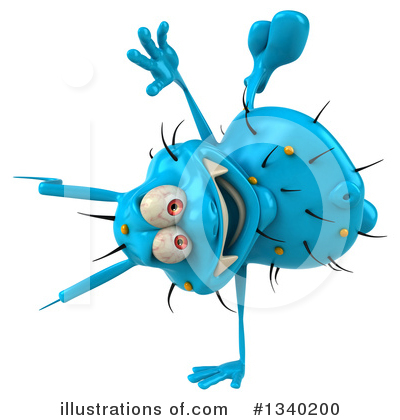 Blue Germ Clipart #1340200 by Julos