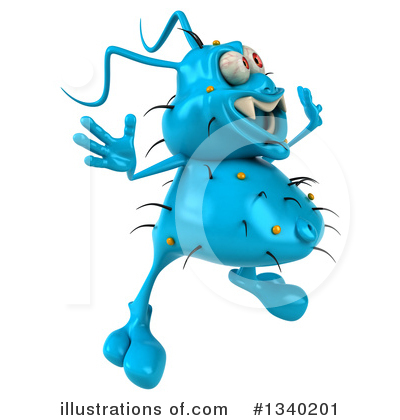 Blue Germ Clipart #1340201 by Julos