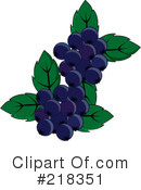 Blueberries Clipart #218351 by Pams Clipart