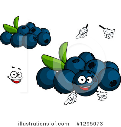 Royalty-Free (RF) Blueberry Clipart Illustration by Vector Tradition SM - Stock Sample #1295073