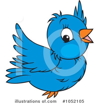 Royalty-Free (RF) Bluebird Clipart Illustration by Alex Bannykh - Stock Sample #1052105