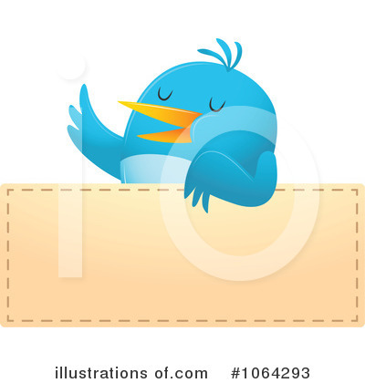 Royalty-Free (RF) Bluebird Clipart Illustration by Qiun - Stock Sample #1064293