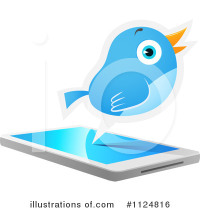 Blue Bird Clipart #1124816 by Qiun