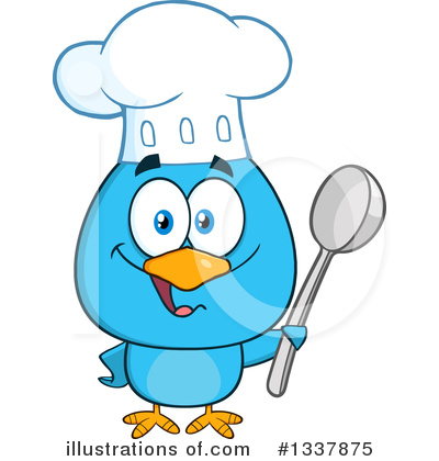 Royalty-Free (RF) Bluebird Clipart Illustration by Hit Toon - Stock Sample #1337875