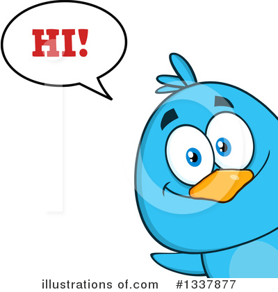 Royalty-Free (RF) Bluebird Clipart Illustration by Hit Toon - Stock Sample #1337877