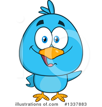 Royalty-Free (RF) Bluebird Clipart Illustration by Hit Toon - Stock Sample #1337883