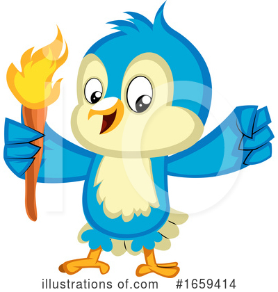 Royalty-Free (RF) Bluebird Clipart Illustration by Morphart Creations - Stock Sample #1659414