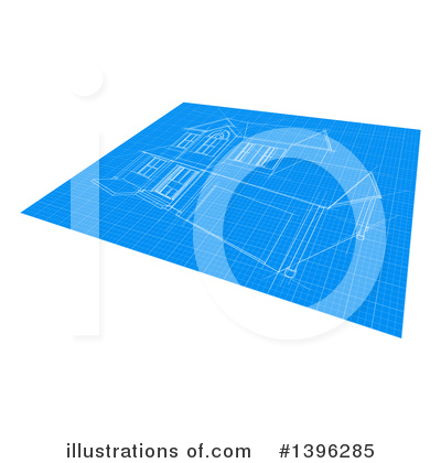 Royalty-Free (RF) Blueprints Clipart Illustration by AtStockIllustration - Stock Sample #1396285