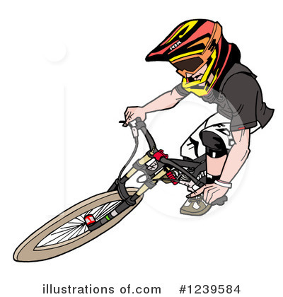 Royalty-Free (RF) Bmx Clipart Illustration by LaffToon - Stock Sample #1239584