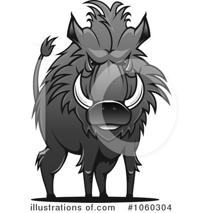 Royalty-Free (RF) Boar Clipart Illustration by Vector Tradition SM - Stock Sample #1060304