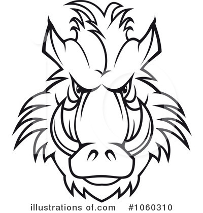 Royalty-Free (RF) Boar Clipart Illustration by Vector Tradition SM - Stock Sample #1060310