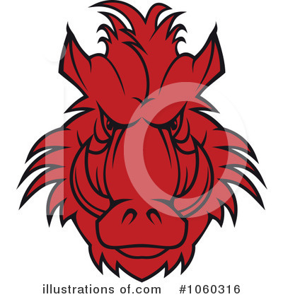 Royalty-Free (RF) Boar Clipart Illustration by Vector Tradition SM - Stock Sample #1060316