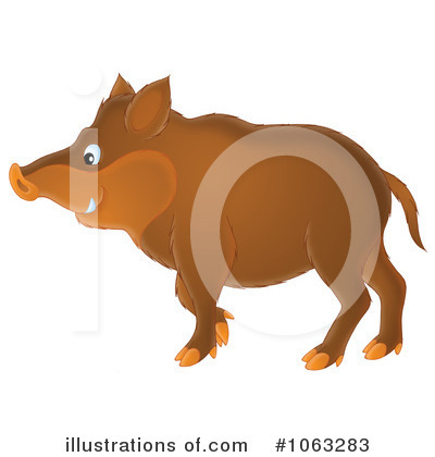 Royalty-Free (RF) Boar Clipart Illustration by Alex Bannykh - Stock Sample #1063283