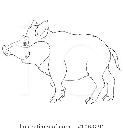 Royalty-Free (RF) Boar Clipart Illustration by Alex Bannykh - Stock Sample #1063291