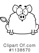 Boar Clipart #1138670 by Cory Thoman