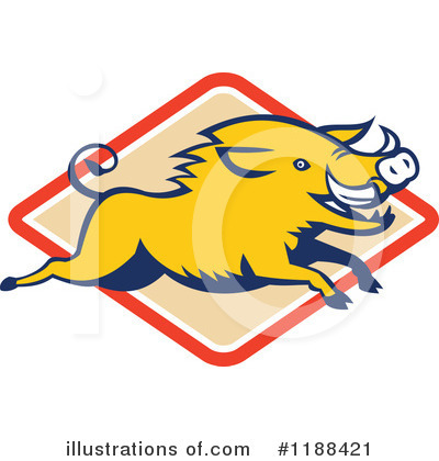 Royalty-Free (RF) Boar Clipart Illustration by patrimonio - Stock Sample #1188421