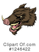 Boar Clipart #1246422 by AtStockIllustration