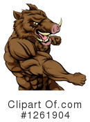 Boar Clipart #1261904 by AtStockIllustration
