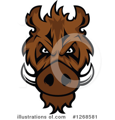 Royalty-Free (RF) Boar Clipart Illustration by Vector Tradition SM - Stock Sample #1268581