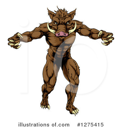 Royalty-Free (RF) Boar Clipart Illustration by AtStockIllustration - Stock Sample #1275415