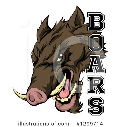Boar Clipart #1299714 by AtStockIllustration