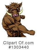 Boar Clipart #1303440 by AtStockIllustration