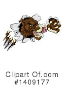 Boar Clipart #1409177 by AtStockIllustration