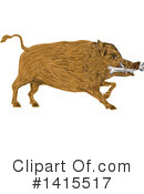 Boar Clipart #1415517 by patrimonio