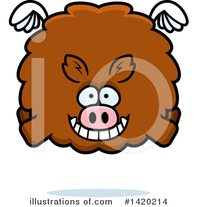 Boars Clipart #1420214 by Cory Thoman