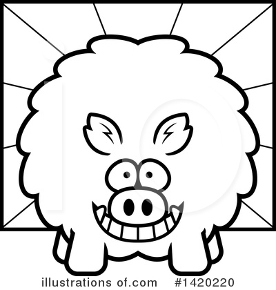 Royalty-Free (RF) Boar Clipart Illustration by Cory Thoman - Stock Sample #1420220
