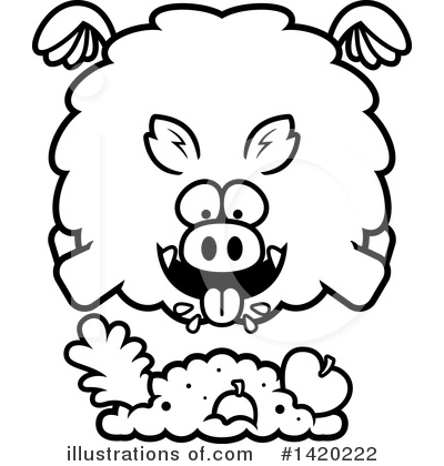 Royalty-Free (RF) Boar Clipart Illustration by Cory Thoman - Stock Sample #1420222