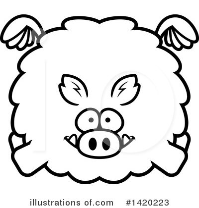 Royalty-Free (RF) Boar Clipart Illustration by Cory Thoman - Stock Sample #1420223