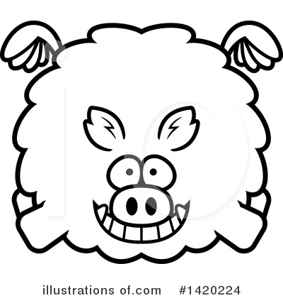 Royalty-Free (RF) Boar Clipart Illustration by Cory Thoman - Stock Sample #1420224
