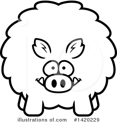 Royalty-Free (RF) Boar Clipart Illustration by Cory Thoman - Stock Sample #1420229
