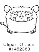 Boar Clipart #1452363 by Cory Thoman