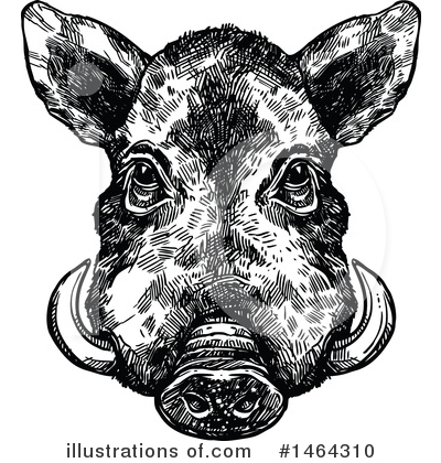Royalty-Free (RF) Boar Clipart Illustration by Vector Tradition SM - Stock Sample #1464310