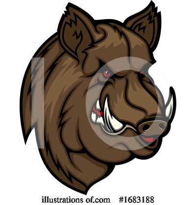 Royalty-Free (RF) Boar Clipart Illustration by Vector Tradition SM - Stock Sample #1683188